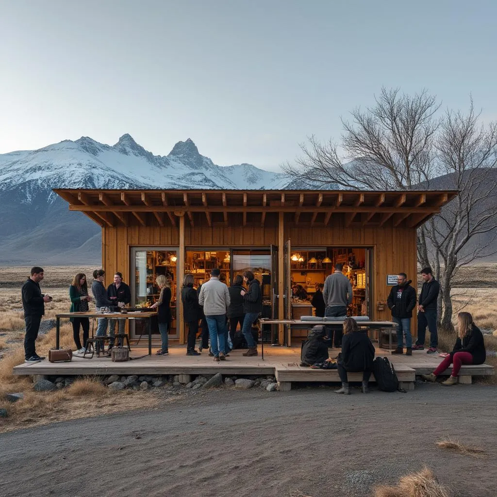 Iniciativa comunitaria en estación de la Patagonia